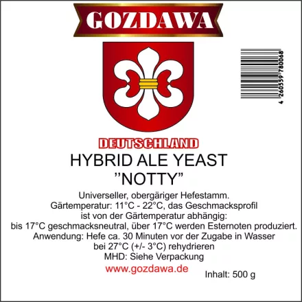 Gozdawa hibridni ale kvasac "Nottingham" 500g