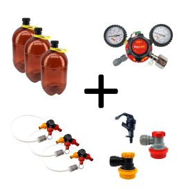 3x4L Polykeg Sodastream početni set - bez CO2 boce