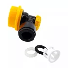 Kegland kuglasti zatvarač + 8 mm (5/16") brzi spojnik - strana za pivo (crno-žuta)