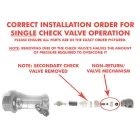 Ball Lock priključak - s nepovratnim ventilom