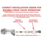 Ball Lock priključak - s nepovratnim ventilom