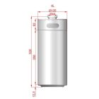 Mini bačva - 4L (135 mm x 326 mm)