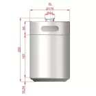 Mini bačva - 5L (175 mm x 280 mm)